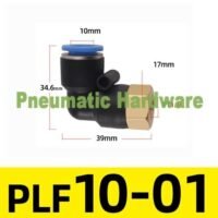 Conector Tabung Konektor Pneumatik Thread Internal Siku 10MM 1/8 KM71 untuk aplikasi otomasi industri CONECTOR, TABUNG, KONEKTOR