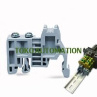 E/UK EUK Screw Fixed Terminal Block End Stopper Fittings Din Rail PD06 untuk aplikasi otomasi industri UK, EUK, SCREW