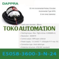 E50S8-3600-3-N-24 E50S8-3600 3 N 24 E50S8 3600 3-N-24 Rotary Encoder OJ19 untuk aplikasi otomasi industri E50S8, N-24, E50S8