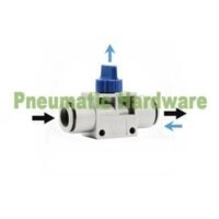 8mm hand valve flow control fitting pneumatic exhaust valve KE61 untuk aplikasi otomasi industri HAND, VALVE, FLOW