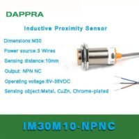 M30 10mm NPN NC DC 6V To 36V dia 30mm Inductive Proximity Sensor OC53 untuk aplikasi otomasi industri M30, NPN, NC