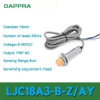 LJC18A3-B-Z/AY LJC18A3 B Z AY M18 PNP NC proximity sensor OA19 untuk aplikasi otomasi industri LJC18A3, B-Z, AY