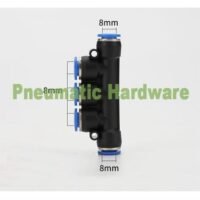 8 mm Fitting slip lock 5 way lubang selang pneumatic Connector KC01 untuk aplikasi otomasi industri MM, FITTING, SLIP