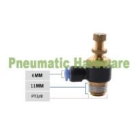 6 mm 3/8 " Fitting pneumatic Flow Speed Control Valve Controller KC09 untuk aplikasi otomasi industri MM, FITTING, PNEUMATIC