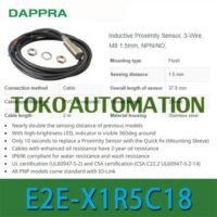 E2E-X1R5C18 E2E X1R5C18 M8 Sn 1.5mm NPN NO Proximity Sensor OH91 untuk aplikasi otomasi industri E2E, X1R5C18, E2E