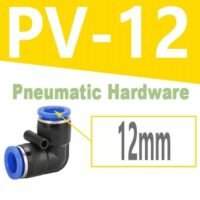 Fitting Pneumatic Slip lock Elbow 12 MM L Konektor Selang Push In KB91 untuk aplikasi otomasi industri FITTING, PNEUMATIC, SLIP