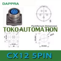 X12 CX12 12mm 5Pin 5 pin Female seat Aviation Circular Connector SW69 untuk aplikasi otomasi industri X12, CX12, PIN