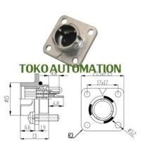 2 Pin 2Pin Encoder Plug Connector plug socket Konektor CM10-R2P ST27 untuk aplikasi otomasi industri PIN, ENCODER, PLUG