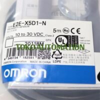 E2E-X5D1-N M18 5MM 2 Wires 5M DC NO inductive Proximity sensor SJ27 untuk aplikasi otomasi industri E2E, X5D1, M18