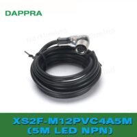 E3Z E2B E3FA XS2F-M12PVC4A5M M12 NPN 4PIN 5M elbow Sensor Cable SU21 untuk aplikasi otomasi industri E3Z, E2B, E3FA