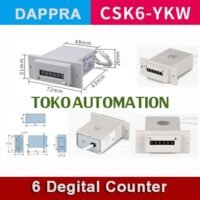 CSK6-YKW CSK6 - YKW AC220V 6 Digit Electromagnetic Pulse Counter SD65 untuk aplikasi otomasi industri CSK6, YKW, CSK6