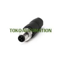 M8 3PIN 3 P Male Konektor Sensor Screw Joint Field Cable Plug SH49 untuk aplikasi otomasi industri M8, MALE, KONEKTOR