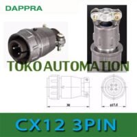 X12 CX12 12mm 3Pin 3 pin male socket Aviation Circular Connector SW63 untuk aplikasi otomasi industri X12, CX12, PIN