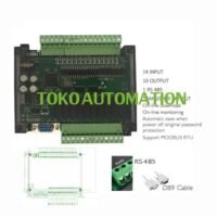 FX1N-24MR FX1N 24MR 14I 10O DC 24V 5A Transistor Output PLC SD83 untuk aplikasi otomasi industri FX1N, FX1N, DC