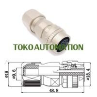 MR-J3ENSCBL Servo encoder Connector 10 Pin 10Pin Encoder Plug socket Konektor CM10-SP2S-M ST30 untuk aplikasi otomasi industri MR, SERVO, ENCODER