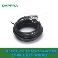 E3Z E2B E3FA XS2F-M12PVC4A5M M12 PNP 4PIN 5M elbow Sensor Cable SU20 untuk aplikasi otomasi industri E3Z, E2B, E3FA