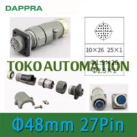 48mm 27 pin Core Plug Metal Electric Circular Aviation Connector SU71 untuk aplikasi otomasi industri PIN, CORE, PLUG