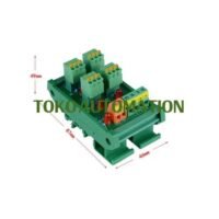 4 Channel NPN 24V PLC Sensor Terminal Block DIN Rail Wiring Board SH72 untuk aplikasi otomasi industri CHANNEL, NPN, PLC