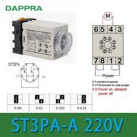 ST3P A - A ST3PA-A ST3 220V AC On Relay delay timer + Socket SD21 untuk aplikasi otomasi industri