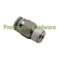 10mm SMC Putih Fitting Nepel Angin Lurus Male Connector Draf 1/4 KF08 untuk aplikasi otomasi industri