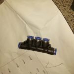 6 mm Fitting slip lock 5 way lubang selang pneumatic Connector KB99