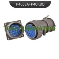 P40K8Q P40K8S 40mm 16Pin 500V 25A Aviation Circular Connector SU46 untuk aplikasi otomasi industri