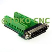 DB25 Male to 25 Pin Plug Breakout Board Terminal Connector Screw untuk aplikasi otomasi industri DB25, MALE, TO