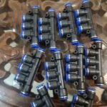 6 mm Fitting slip lock 5 way lubang selang pneumatic Connector KB99