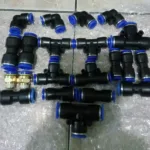 8mm Fitting Pneumatic Slip lock Elbow L Konektor Selang Push In KB89