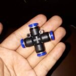 6 mm 4 Way Fitting pneumatic push in Union Model CROSS PZA - 06 KB93