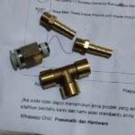 8mm SMC Putih Fitting Nepel Angin Lurus Male Connector Draf 1/8 " KF13