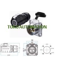 LP20 Outdoor Waterproof Connector 5 Pin 5Pin Plug Socket Konektor ST61 untuk aplikasi otomasi industri