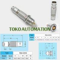 7 core Industrial circular connector FGG EGG 1B 7 Pin Konektor SJ95 untuk aplikasi otomasi industri