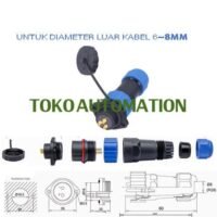 SP16 3 pin 3pin Flange Konektor Waterproof Aviation Connector ST83 untuk aplikasi otomasi industri