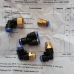 Fitting pneumatic Connector Y type Union selang 6 mm Push In KC20