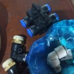 10 mm Fitting Pneumatic Nepel Angin Elbow L Selang 10mm Draf 1/4 KE72