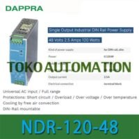 NDR-120-48 120W 48V 2.5A Industrial DIN Rail Power Supply OF52 untuk aplikasi otomasi industri