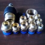 Konektor Fitting pneumatic lurus drat 1/8 " selang 8 mm PC 8 - 01 KB55