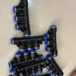 6 mm Fitting slip lock 5 way lubang selang pneumatic Connector KB99