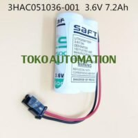Baterai 3HAC051036-001 3HAC051036 - 001 Battery Batre 3.6V 7.2Ah PS03 untuk aplikasi otomasi industri BATERAI, BATTERY, BATRE