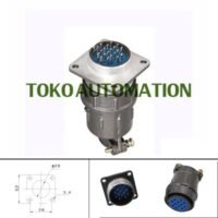 CX24 24mm 12 Pin circular Konektor Aviation connector plug socket SF08 untuk aplikasi otomasi industri