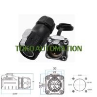 LP20 Outdoor Waterproof Connector 2 Pin 2Pin Plug Socket Konektor ST58 untuk aplikasi otomasi industri LP20, OUTDOOR, WATERPROOF