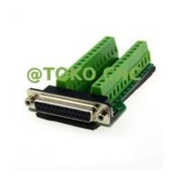 DB25 Female to 25 Pin 25P Breakout Board Terminal Connector Screw AU81 untuk aplikasi otomasi industri DB25, FEMALE, TO