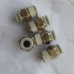 6mm SMC Putih Fitting Nepel Angin Lurus Male Connector Draf 1/4 " KF17