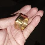 Flock Flok Vlock Ring Vlok Reducer sock kuningan Drat 1/2 x 1 KE90