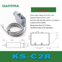 Contrast Scanner eye Color Code Mark Sensor Merah KS-C2R KS-C2 R OE26 untuk aplikasi otomasi industri CONTRAST, SCANNER, EYE