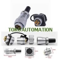 Waterproof Connector WS20 4 Pin 25A 500V Plug Socket konektor ST17 untuk aplikasi otomasi industri WATERPROOF, CONNECTOR, WS20