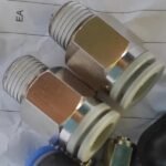 10mm SMC Putih Fitting Nepel Angin Lurus Male Connector Draf 1/4 KF08