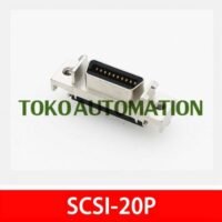 SCSI 20 pin Female Vertical PCB Connector 20P solder Konektor SC90 untuk aplikasi otomasi industri