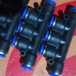 6 mm Fitting slip lock 5 way lubang selang pneumatic Connector KB99